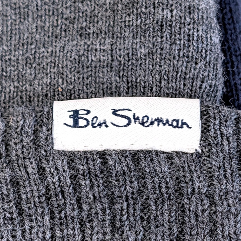 Ben Sherman Mens 3 Pack Knit Cuffed Beanie Hats Black Navy Grey New - Picture 12 of 14
